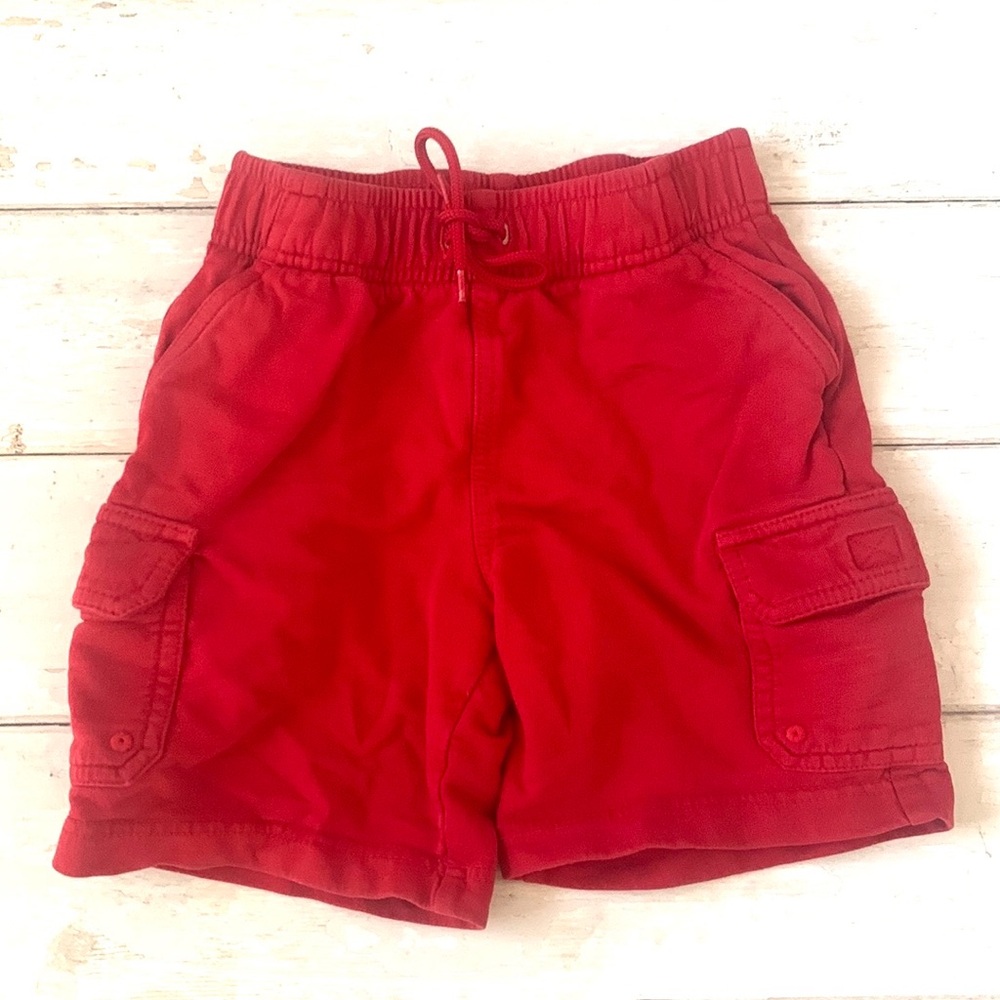 Somoma 5/6 Boys Red Cargo Shorts Kids Summer Shorts Size 5T 6
